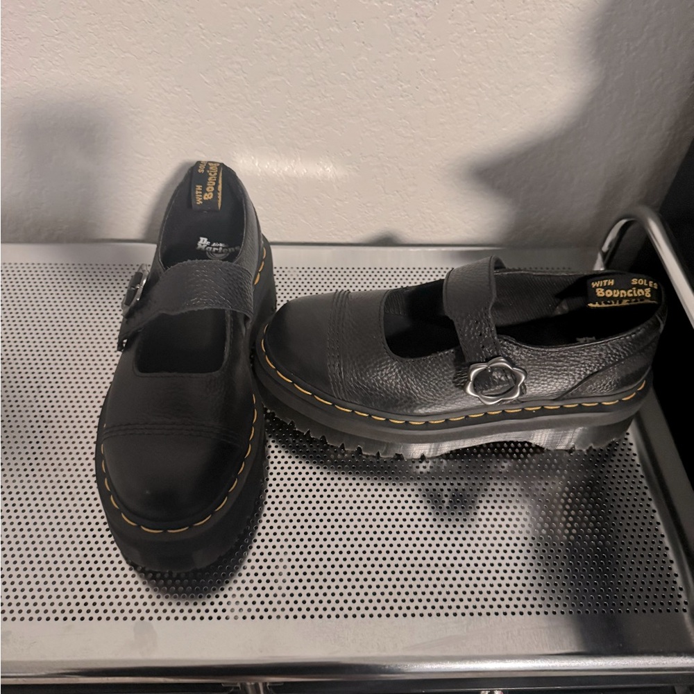 Black Doc Marten Maryjanes US size 8 UK 6 only worn twice and have original box